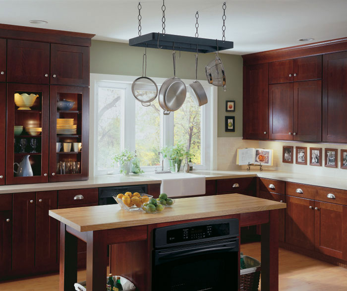 Photo of cabinets and countertop in the kitchen 